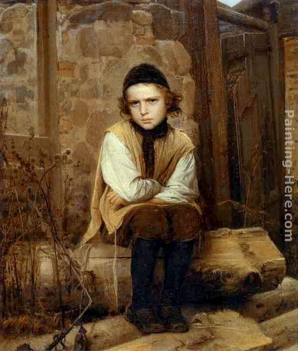 Ivan Nikolaevich Kramskoy Insulted Jewish Boy